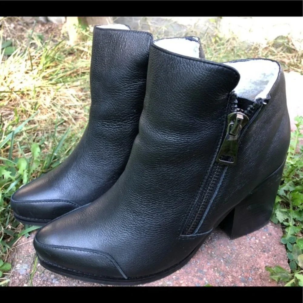 Sol Sana black faux shearling lined ankle‎ boots 41 - Picture 2 of 9